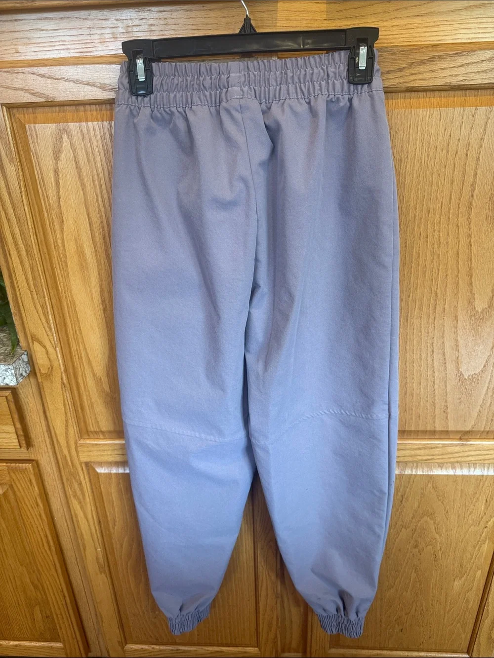 707 Nike Sportswear Women’s Small Woven Jogger Pants Lavender Gray Swoosh
